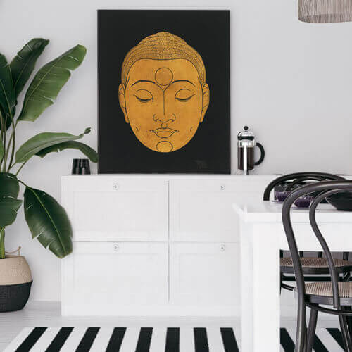 Head of Buddha by Reijer Stolk| Kitchen Art print | FREE USA SHIPPING | WallArt.Biz
