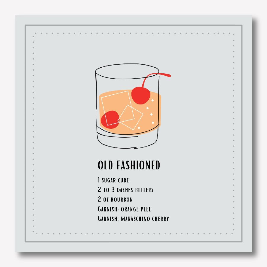 Old Fashioned Drink Artwork