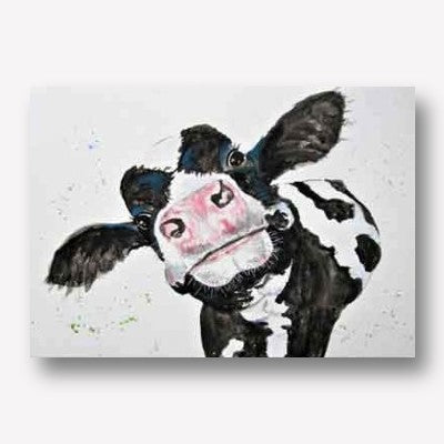 Funky Cow Canvas Artwork | Free USA Shipping | www.WallArt.Biz
