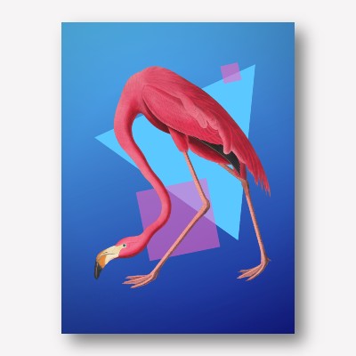 Flamingo geometric | FREE USA SHIPPING | WWW.WALLART.BIZ