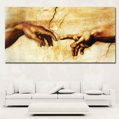 Creation of Adam Canvas Print | Sistine Chapel Fresco | www.wallart.biz