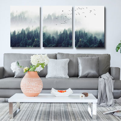 living room wall art - Misty Mountains Art  | FREE USA SHIPPING | www.wallArt.Biz