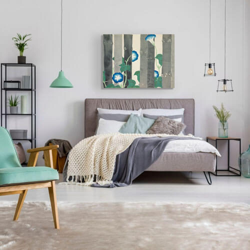 Kamisaka Sekka, Morning Glories Bedroom Artwork  | FREE USA SHIPPING | WallArt.Biz
