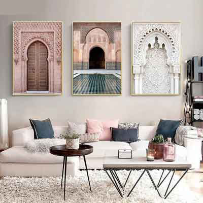 Ornate Moroccan Doors Canvas Artwork