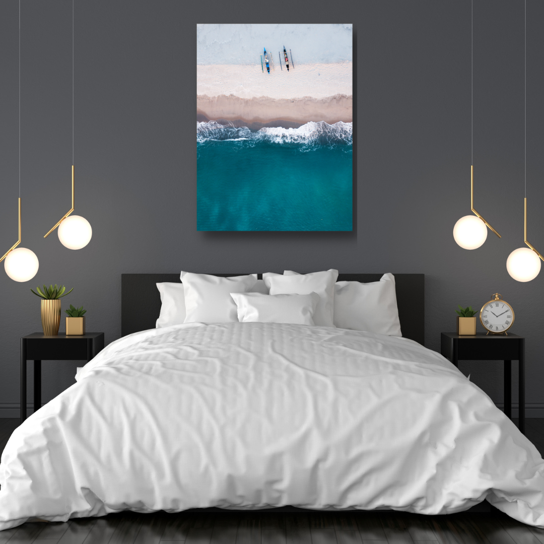 ocean beach bedroom wall decor - FREE USA SHIPPING - WallArt.Biz