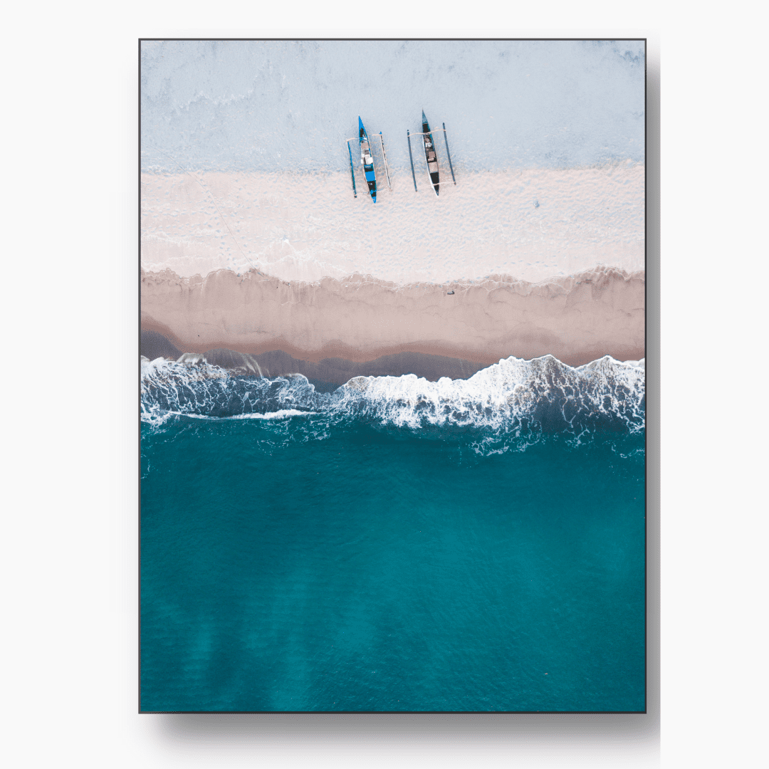 ocean beach wall art print - FREE USA SHIPPING - WallArt.Biz