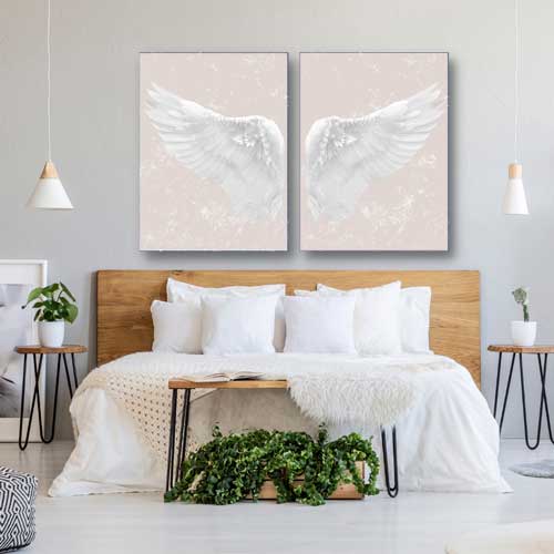 Angel Wings Wall Art Set | Ready to Hang | WallArtBiz