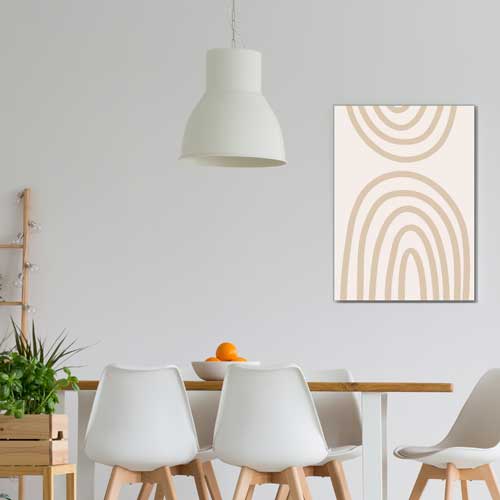Curved lines Art for dining Room | Free USA Shipping | WallArt.Biz
