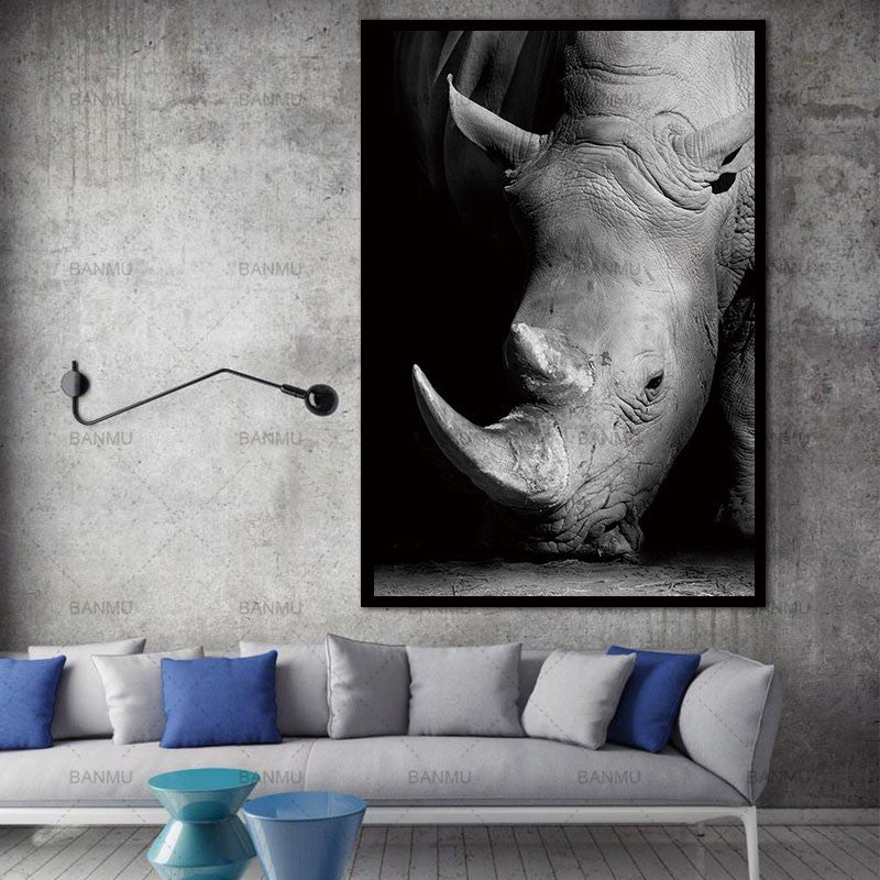 Rhino Wall Art | free usa shipping | www.wallart.biz