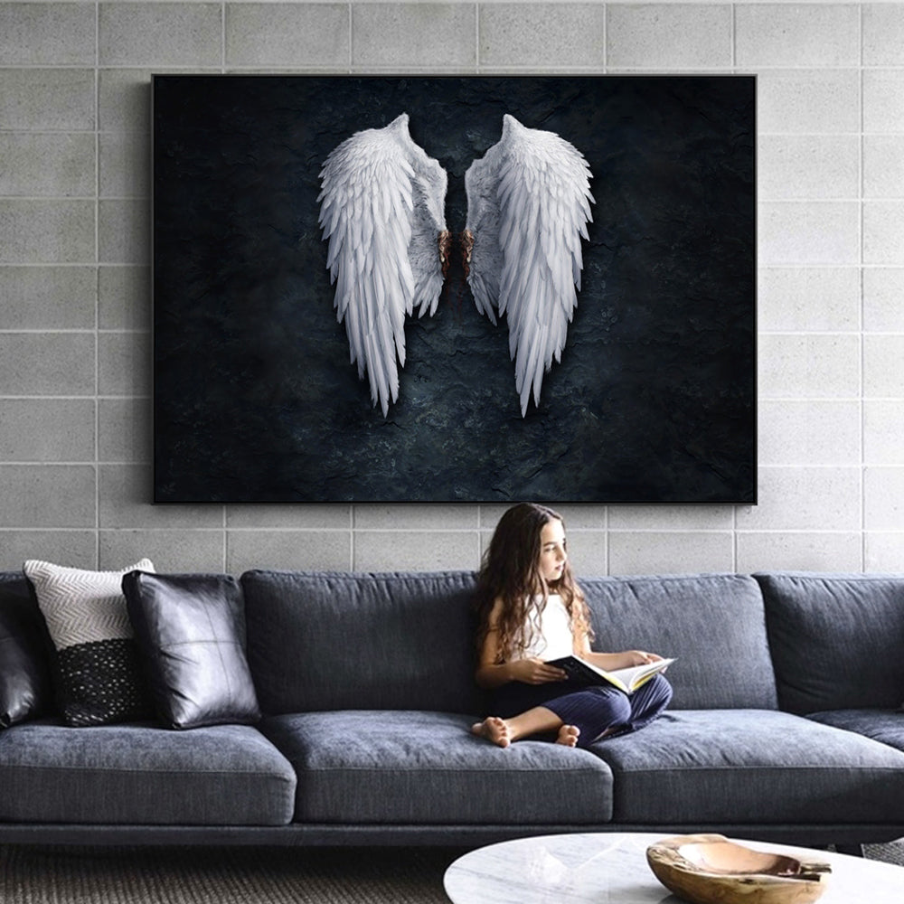 Large Angel wIngs wall decor - free USA shipping