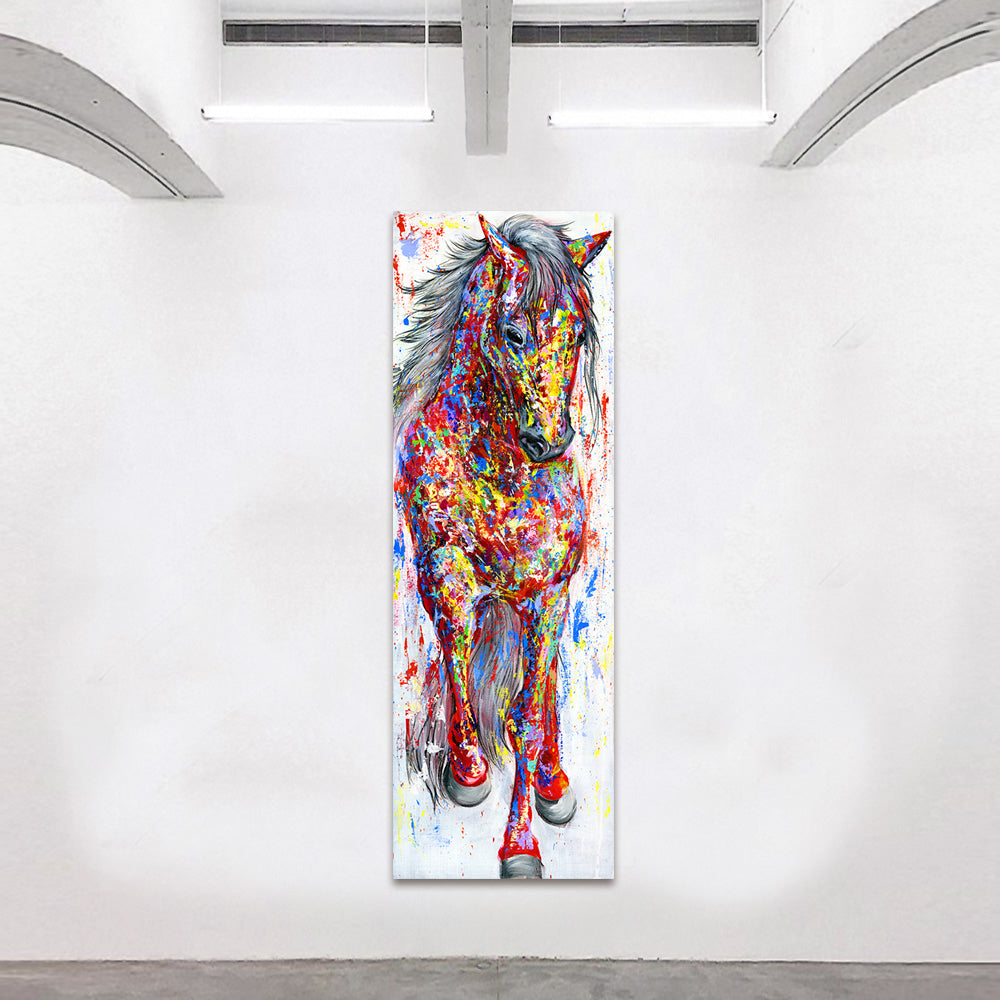 Horse vertical canvas print | free usa shipping | www.wallart.biz