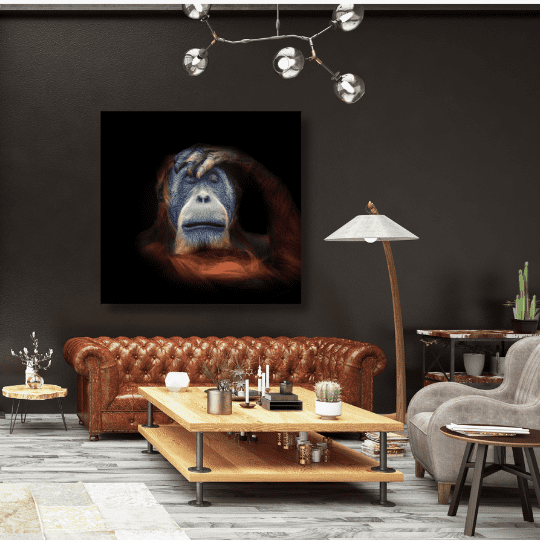 Stylish orangutan-artwork - free usa and uk shipping - wallart.biz