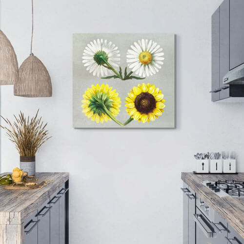 Sunflower &amp; Daisy kitchen wall art | FREE USA SHIPPING | www.wallArt.Biz