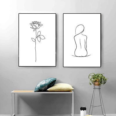 Simple And Beautiful Drawings. The Poster Oil Painting of Mother's Day Can  Be Hung on The Wall Chart of Any Plot. Poster Decorative Painting Canvas Wall  Art Living Room Posters Bedroom Painting