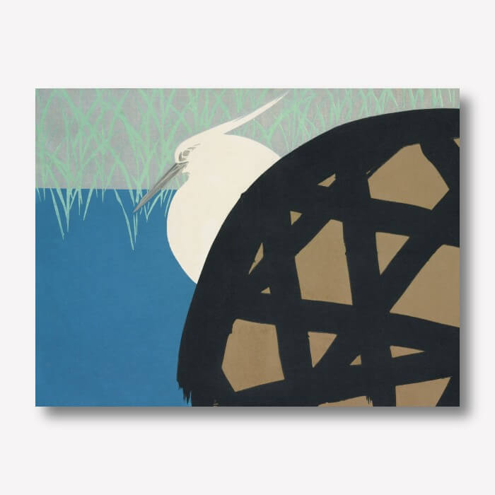 Heron Wall Art | Kamisaka Sekka | FREE USA SHIPPING | WallArt.Biz