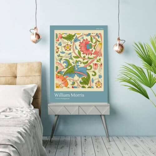William Morris Bedroom artwork - Lodden Pattern | FREE USA SHIPPING | WallArt.Biz