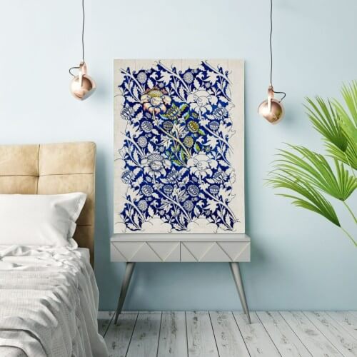 William Morris - Wey Pattern |Bedroom Wall Art Print | FREE USA SHIPPING | WallArt.Biz