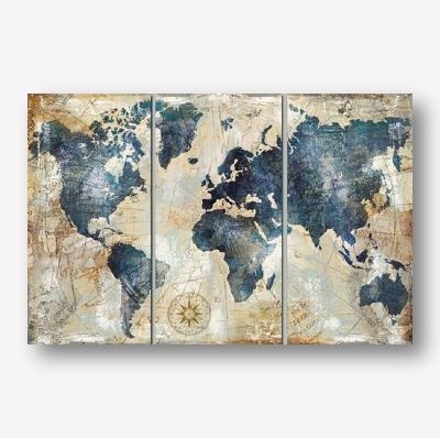 World Map Wall Art | FREE USA SHIPPING | Wallart.biz